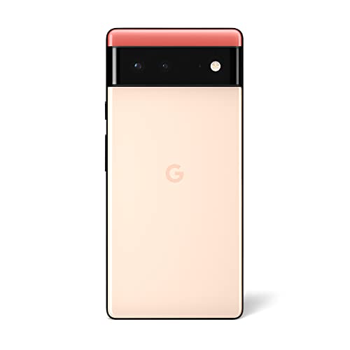 Google Pixel 6 – Unlocked Android 5G Smartphone with 50 Megapixel Camera and Wide-Angle Lens – 128 GB – Kinda Coral