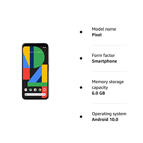 Google Pixel 4 XL 64GB - Clearly White - Unlocked (Renewed)