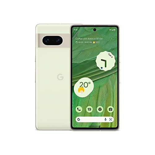 Google Pixel 7 – Unlocked Android 5G Smartphone with wide-angle lens and 24-hour battery – 128GB – Lemongrass (Renewed)