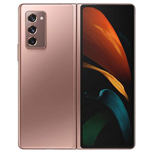 Samsung Galaxy Z Fold2 5G all carriers 256 GB Mobile Phone SIM Free Smartphone - Mystic Bronze (UK Version) (Renewed)