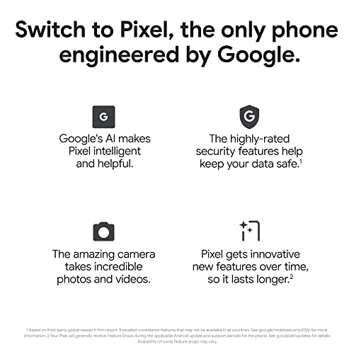 Google Pixel 7a and Pixel 30W Charger Bundle – Unlocked Android 5G Smartphone with Wide-Angle Lens and 24-Hour Battery - Charcoal (Amazon Exclusive)