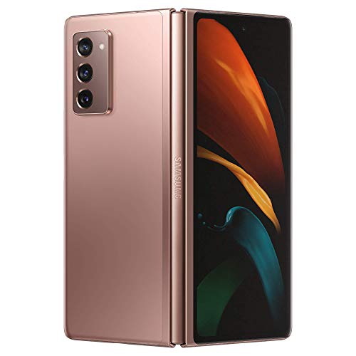 Samsung Galaxy Z Fold2 5G all carriers 256 GB Mobile Phone SIM Free Smartphone - Mystic Bronze (UK Version) (Renewed)
