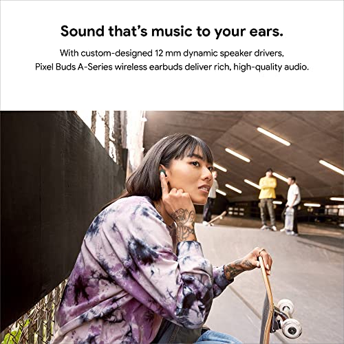 Google Pixel 6a - Unlocked Android 5G Smartphone 128 GB, Carbon + Pixel Buds A-Series Wireless Earbuds, White