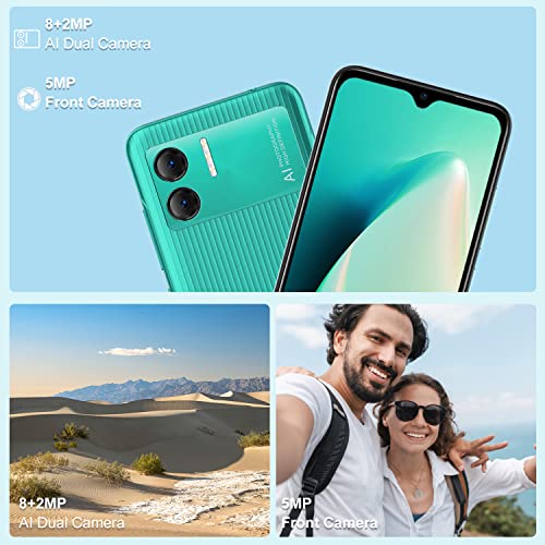 DOOGEE X98 SIM-Free & Unlocked Mobile Phones, Android 12 Smartphone, 16GB, 1TB Extension, 6.52 inch HD+ Screen, 4200mAh Battery, 8MP AI Camera, 4G Dual SIM Cheap Phones, OTG/GPS, Face ID - Green