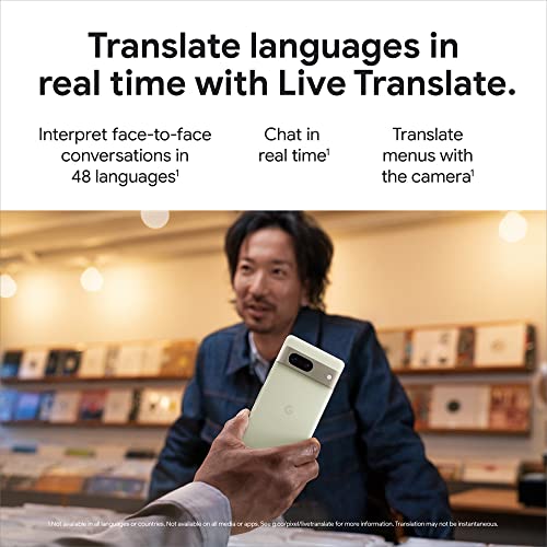 Google Pixel 7 – Unlocked Android 5G Smartphone with wide-angle lens and 24-hour battery – 128GB – Snow