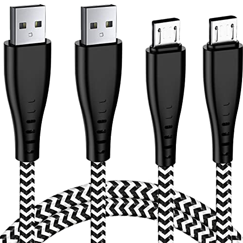 Micro USB Cable 2m 2m For Huawei P8 Lite 2017/P9 Lite/P10 Lite/P Smart Plus 2019/Honor 10 Lite/9 Lite/20 Lite,Honor 8x 7A 7S Y5 Y6 Y7 ii 2018 Charging Charger Lead,2.4 A Fast Charge Phone Power Wire