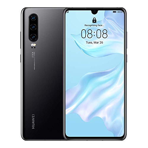 Huawei P30 ELE-L09 4G Smartphone 6GB RAM 128GB Unlocked - Midnight Black A (Renewed)