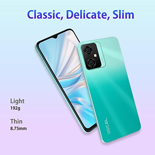 OSCAL C70 Mobile Phones SIM Free Unlocked, 10GB+128GB/SD 2TB Smartphone, 6.5" HD+ 90Hz Screen, 4G Dual SIM Android 12 Smartphone, 50MP+8MP Camera, 2.4G&5Gwifi, 5180mAh Battery, Fingerprint Face ID