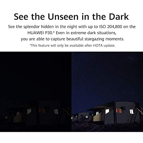 Huawei P30 ELE-L09 4G Smartphone 6GB RAM 128GB Unlocked - Midnight Black A (Renewed)