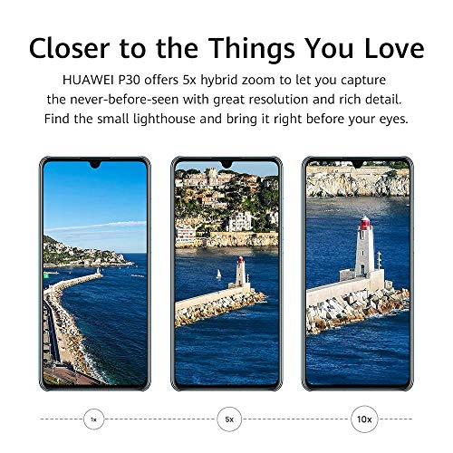 Huawei P30 ELE-L09 4G Smartphone 6GB RAM 128GB Unlocked - Midnight Black A (Renewed)