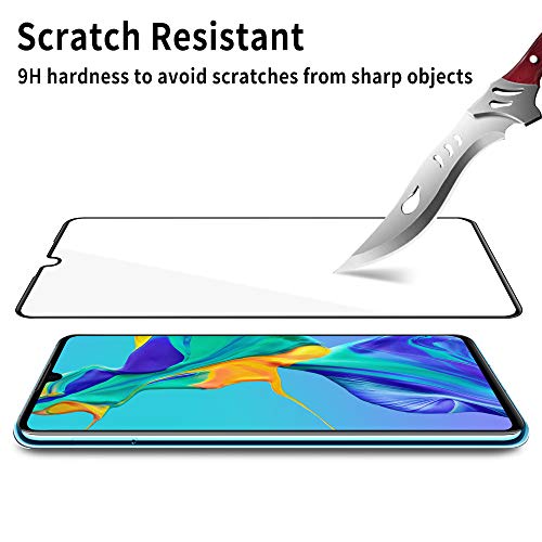 4youquality [3-Pack[Full Coverage] Screen Protector for Huawei P30, Tempered Glass Film [Full-Coverage][LifetimeWarranty][Anti-Scratch][Anti-Shatter]