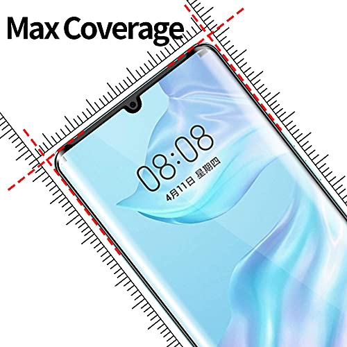 4youquality [3-Pack[Full Coverage] Screen Protector for Huawei P30 Pro, Tempered Glass Film [Full-Coverage][LifetimeWarranty][Anti-Scratch][Anti-Shatter]