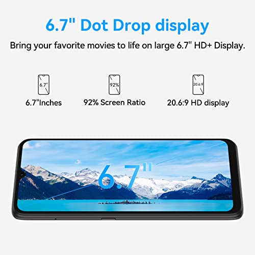 UMIDIGI Mobile Phone, Power 7S Smartphone, 6150mAh Battery, 4G+64GB (Expanded 256GB), Dual SIM Card + TF Smartphone, 6.7'' FHD+ Screen, 16+8MP AI Camera, Android 11 Phone, GPS Face Unlock