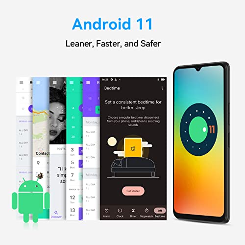 UMIDIGI Mobile Phone, Power 7S Smartphone, 6150mAh Battery, 4G+64GB (Expanded 256GB), Dual SIM Card + TF Smartphone, 6.7'' FHD+ Screen, 16+8MP AI Camera, Android 11 Phone, GPS Face Unlock