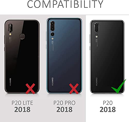 Tempered Glass Screen Protector for Huawei P20, [2 PACK] Easy Bubble-Free Installation HD Ultra Clear shatterproof 9H Hardness and Anti Fingerprint Oleo-phobic Coating (Huawei P20, Screen Protector)