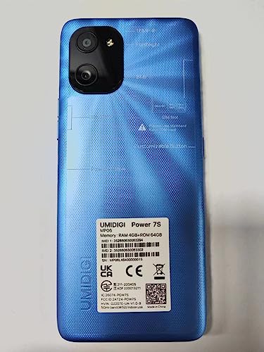 UMIDIGI Mobile Phone, Power 7S Smartphone, 6150mAh Battery, 4G+64GB (Expanded 256GB), Dual SIM Card + TF Smartphone, 6.7'' FHD+ Screen, 16+8MP AI Camera, Android 11 Phone, GPS Face Unlock