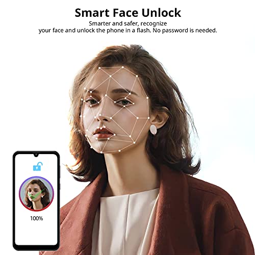 OSCAL Mobile Phone, C20 Smartphone SIM Free Android Phones Unlocked, 6.088 inches Waterdrop Full-Screen, 3G Dual SIM Android 11 Go Phone, 32GB ROM/SD 128GB, 3380mAh Battery, 5MP Camera, Face ID-Black