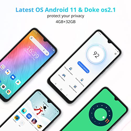 OSCAL Mobile Phones, C60 Android Smartphone, 4GB(up to 7GB) RAM+32GB/TF 1TB, 13MP+5MP Cameras, 4780mAh, 4G Sim Free Unlocked, 6.528 inch HD+ IPS Screen, Dual Nano Sim, Face Unlock - Purple