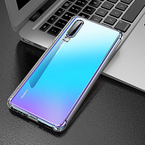 ULuck Case Compatible with Huawei P30, Crystal Clear Anti-Yellow Ultra Slim Soft TPU Silicone Shockproof, Anti-Scratch phone Case Cover - Pure Clear (6.1 inch)