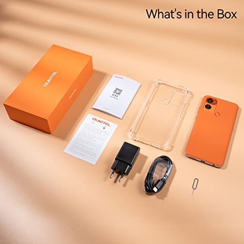 OUKITEL C33 Mobile phones, 15GB+256GB (Expandable 2TB) Phone, Android 13, 50MP+5MP Camera, 6.8" HD+ Display, 5150mAh Battery&10W Quick Charge, 6G Dual SIM Smartphone, FaceID/Fingerprint/GPS/OTG