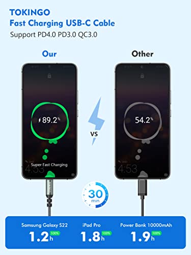 USB C Charger Cable, Fast Charger USB C, Phone Charger, Durable Type C Charger Cable Fast Charging, Compatible with Google, Huawei, Samsung S22 Ultra Charger, Android Cable - 1M 1Pack