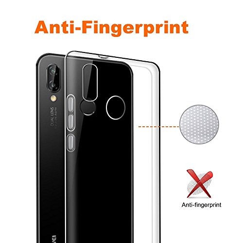 Case For Huawei P20, Clear Case For Huawei P20, [Fusion] [Clear] [Silicone Case] [Slim] [Phone Charm] [Gel] [Transparent] [Shock Absorption]