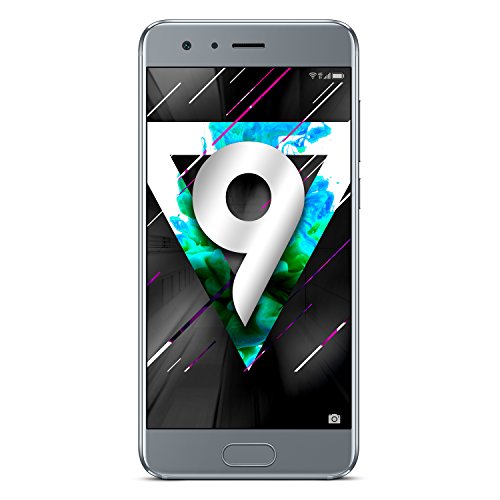 Honor 9-4GB+64GB Dual Sim, Dual Camera 20+12MP, Fast Charge, 5.15" SIM-Free Smartphone - UK Official Device - Grey