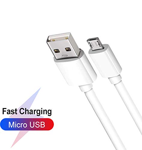 Micro Usb Cable for 3.0-3.3ft Fast Charger Cable for Huawei P smart 2020/Y7p/Y6s/Y5/Enjoy 9s/Y5p/Y8s/Y9/Y5 Prime/Y3/Y6/Y6 (2019)/Y7/P Smart 2019 High Speed Charging & Data Transfer Micro Cable(WHITE)