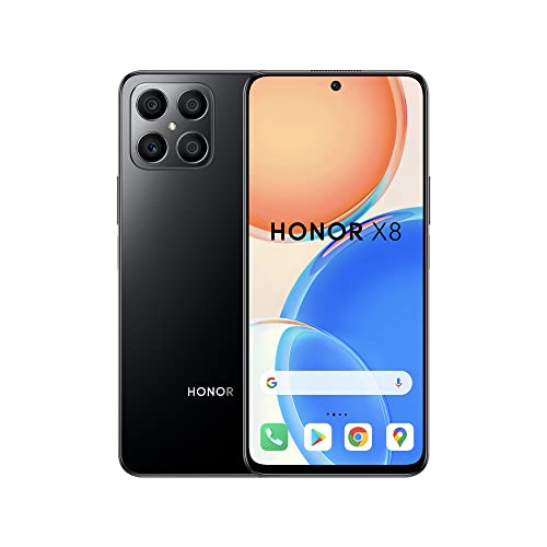 HONOR X8 Smartphone, 6.7 Inch SIM-Free Unlocked Mobile Phone with 64MP Quad Camera, 90Hz, Snapdragon 680, Dual Sim, NFC, 6+128GB（2 Year Warranty