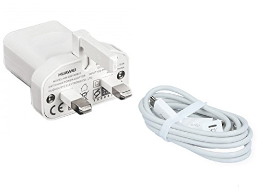 White Genuine Huawei Mains Adapter Charger With Cable Compatible For Huawei Ascend