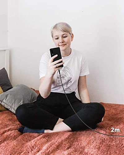 NIMASO USB C Cable 5A [2Pack/1M+2M],Huawei Superfast Charging cable 40W USB Type C Charger Data Cable Lead for Huawei P50 Pro, P40, P30 Pro, P30, Mate 50 Pro,Mate 40 Pro, Nova 5 Pro, Honor 20-grey