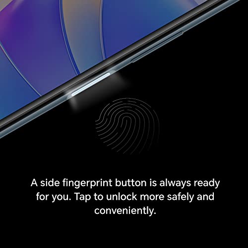 HONOR X7a Mobile Phone Unlocked, 6.74-Inch 90Hz Fullview Display, 50MP Quad Camera with 5330 mAh Battery, 4 GB+128 GB, Android 12 Titanium Silver