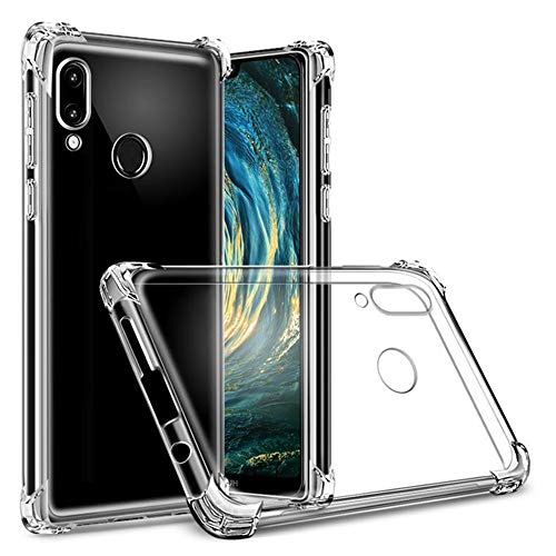 Hually Case for Huawei P20 lite, P20 lite case Crystal Clear [Slim-Fit] [Anti-Scratch] [Shock Absorption] Phone Cover for Huawei P20 Lite/Nova 3E Case,Transparent Silicone TPU