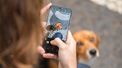 Huawei P20 128 GB 5.8-Inch FHD+ FullView Android 8.1 SIM-Free Smartphone with Veho Headphones, Single SIM, UK Version - Black