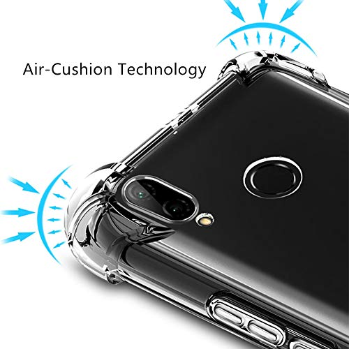 Hually Case for Huawei P20 lite, P20 lite case Crystal Clear [Slim-Fit] [Anti-Scratch] [Shock Absorption] Phone Cover for Huawei P20 Lite/Nova 3E Case,Transparent Silicone TPU
