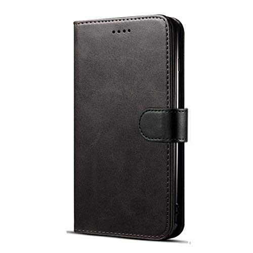Huawei P30 Lite Case, Leather Wallet with Flip Cover, Credit Card Pockets and Stand Compatible with Huawei P30 Lite (Black)