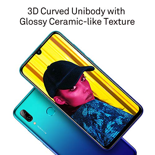 Huawei P Smart 2019 64 GB 6.21-Inch 2K FullView Dewdrop SIM-Free Smartphone with Dual AI Camera, Android 9.0, Single SIM, UK Version, Aurora Blue