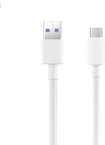 Huawei SuperCharge - Genuine Mains Adapter Charger With 5A Type C USB Cable Compatible with Huawei Type C Mobile Phones (No Retail Packaging)