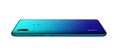 Huawei P Smart 2019 64 GB 6.21-Inch 2K FullView Dewdrop SIM-Free Smartphone with Dual AI Camera, Android 9.0, Single SIM, UK Version, Aurora Blue