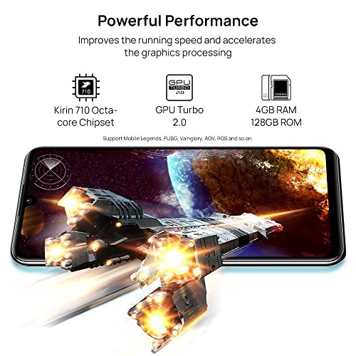 Huawei P30 Lite 128 GB 6.15 inch FHD Dewdrop Display Smartphone with 48MP AI Ultra-wide Triple Camera, 4GB RAM, Android 9.0 Sim-Free Mobile Phone, Dual Sim, UK Version, Black (Renewed)