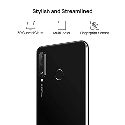 Huawei P30 Lite 128 GB 6.15 inch FHD Dewdrop Display Smartphone with 48MP AI Ultra-wide Triple Camera, 4GB RAM, Android 9.0 Sim-Free Mobile Phone, Dual Sim, UK Version, Black (Renewed)