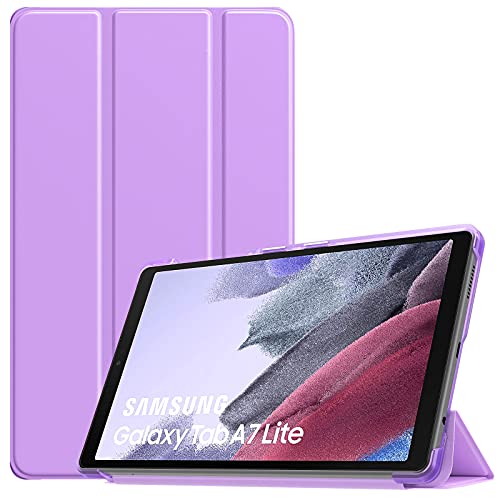 TiMOVO Case for Samsung Galaxy Tab A7 Lite 8.7 2021 (SM-T220/ T225/T227), Slim Lightweight Translucent Frosted Hard Back Tri-fold Protective Cover Shell for Galaxy Tab A7 Lite 8.7 inch Tablet 2021