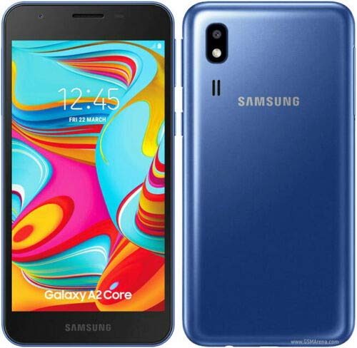 SAMSUNG GALAXY A2 CORE SMARTPHONE ANDRIOD 16GB 4G LTE DUAL SIN UNLOCKED SIM FREE 1 GB RAM CAMERA (BLUE FREE LYCA SIM)