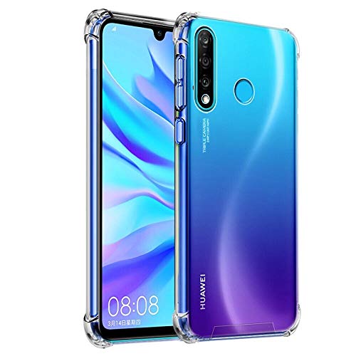 Hually case for Huawei P30 lite, Crystal Clear [Anti Yellow] Anti fingerprint, Ultra Thin Designed, Drop Protection, Fully Protective Smartphone, cover for p30 lite phone case and Nove 4e phone case