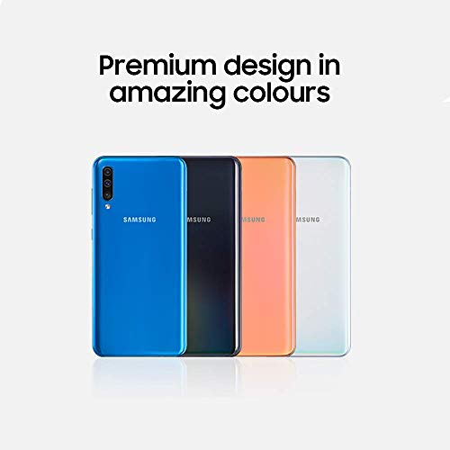 Samsung Galaxy A50 128GB 6.4-Inch FHD+ Android Dual-SIM Smartphone - Coral (UK Version) (Renewed)