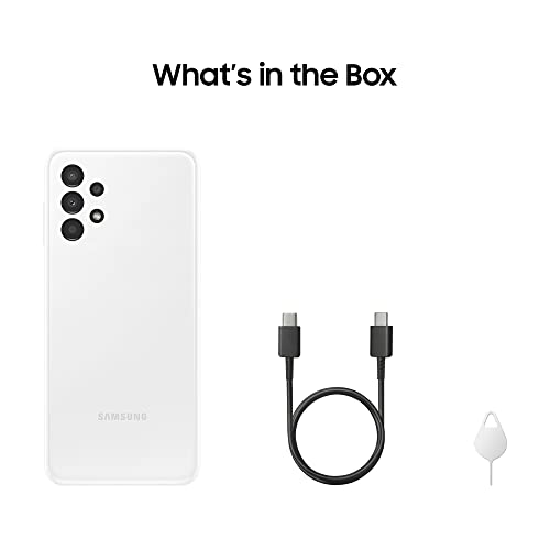 Samsung Galaxy A13 Mobile Phone SIM Free Android Smartphone 64 GB Awesome White 3 Year Warranty