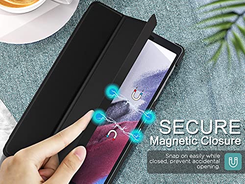 MoKo Case Fits Samsung Galaxy Tab A7 Lite 8.7 Inch (SM-T225/T220/T227), Lightweight Stand Smart Case Hard Shell Cover for Samsung Tab A7 Lite Tablet 2021 – Black