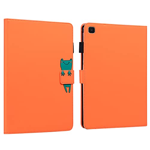 Case for Samsung Galaxy Tab A7 Lite 8.7 inch 2021 Cover SM-T220 / T225 Lightweight PU Leather Folio Flip Stand Shell Case with Card Slot Multi-Angle View for Galaxy Tab A7 Lite 8.7 Tablet,Orange