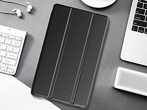 MoKo Case Fits Samsung Galaxy Tab A7 Lite 8.7 Inch (SM-T225/T220/T227), Lightweight Stand Smart Case Hard Shell Cover for Samsung Tab A7 Lite Tablet 2021 – Black
