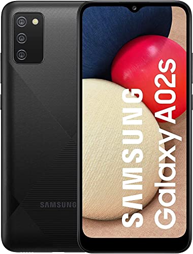 Samsung Galaxy A02s 4G Smartphone 6.5 Inch Infinity-V HD + Screen 3 Rear Cameras 3 GB RAM and 32 GB Expandable Internal Memory 5,000 mAh Battery and Fast Charge - Black (UK Version) (Renewed)